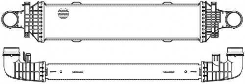 ОНВ (радиатор интеркулера) для автомобилей MB E (W212) (09-)/C (W204) (06-) M/A
