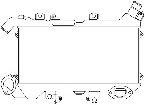 ОНВ (радиатор интеркулера) для автомобилей LC 200 (07-)/Lexus LX (15-) 4.5TD