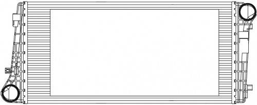 ОНВ (радиатор интеркулера) для а/м Москвич 3 (22-)/6 (23-)/JAC J7 (20-)/JS4 (20-) 1.5T