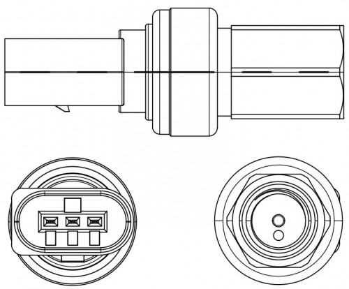 Датчик давления хладагента для автомобилей VW Polo Sedan (11-)/Skoda Rapid (13-)