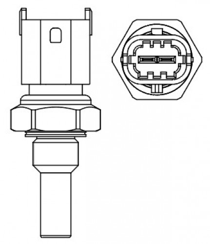 Датчик температуры для автомобилей Opel Asta H (04-)/Zafira A (00-)/Vectra C (00-) 1.8i