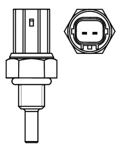 Датчик температуры для автомобилей Honda CR-V III (06-)/CR-V II (02-)/Civic VIII (05-)/Accord (03-) (внутри фланца охл.)