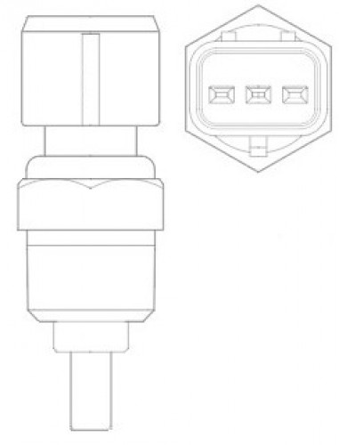 Датчик температуры для автомобилей Москвич 3 (22-)/JAC JS4 (20-)
