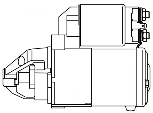 Стартер для автомобилей Dodge Caliber (06-) 1.8i/2.0i/Jeep Compass (06-) 2.4i 1,2кВт