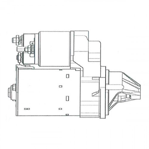 Стартер для автомобилей Daewoo Nexia (94-)/Chevrolet Lanos (05-) 1.5i (тип Bosch) (Z=9) 1,1кВт