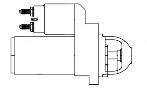 Стартер для автомобилей Kia Rio (11-) 1.4i/Cerato (10-)/Hyundai Elantra (11-) 1.6i (Z=10) 0,9кВт