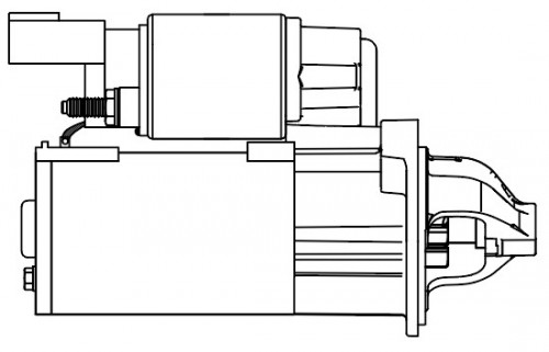 Стартер для автомобилей Kia Picanto (11-) 1.0i/1.2i 1,2кВт