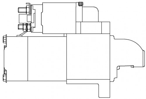 Стартер для автомобилей Hyundai H-1/Starex (07-) 2.5CRDi (170 л.с.) 2,2кВт