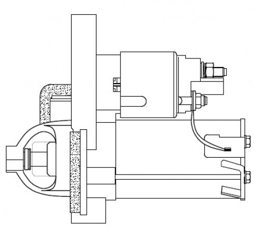 Стартер для автомобилей Renault Arkana (19-)/Duster II (21-) 1.3TCe 1,2кВт