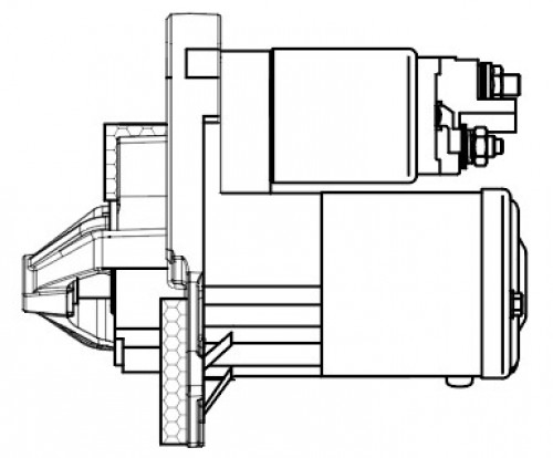 Стартер для автомобилей Renault Arkana (19-) 1.3TCe 1,4кВт (тип Mitsubishi)