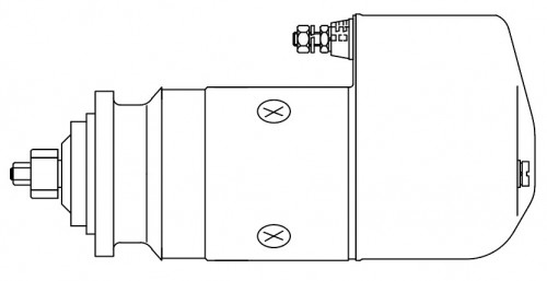 Стартер для автомобилей Renault Trucks Premium (96-) с дв. MIDR 24В 6,6кВт (тип Bosch)