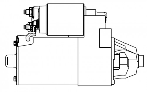 Стартер для автомобилей Ford Focus I (98-)/Mondeo II (96-) 1.8i/2.0i 1,4кВт