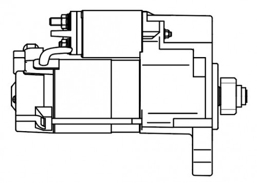 Стартер для автомобилей Land Rover Discovery IV (09-)/Range Rover Sport II (13-) 3.0D (Start-Stop, 2 pin) 2кВт