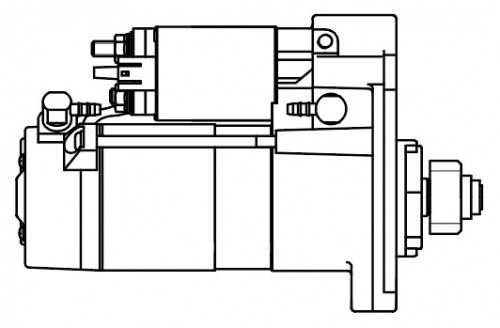 Стартер для автомобилей Land Rover Range Rover IV (12-) 5.0i (Start-Stop) 2кВт