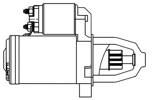 Стартер для автомобилей Mitsubishi Lancer X (07-)/Colt VI (04-) 1.3i/1.5i 0,9кВт