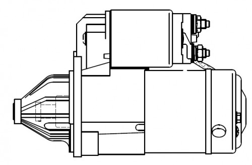 Стартер для автомобилей Mitsubishi Pajero II (90-)/Hyundai Terracan (01-) 3.0i/3.5i 1,4кВт