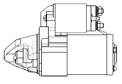 Стартер для автомобилей Mitsubishi Outlander III (12-) 2.0i/Lancer X (07-) 1.8i 1,6кВт
