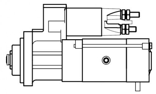 Стартер для автомобилей MAN TGL (04-) с дв. D0834/TGM (05-) с дв. D0836 24В 5кВт (тип Mitsubishi)