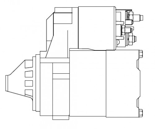 Стартер для автомобилей Nissan Almera N16 (00-)/Primera P12 (02-) 1.5i/1.8i 0,7кВт