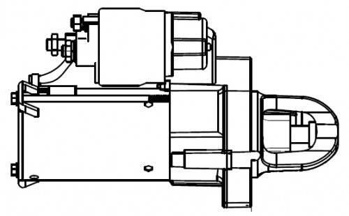Стартер для автомобилей Mercedes-Benz M W166 (11-)/E W212 (09-) 3.0i/3.5i 1,4кВт