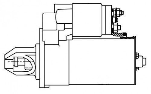 Стартер для автомобилей Mercedes-Benz M W164 (05-) 3.5i/GL X164 (06-) 4.7i/5.5i 1,1кВт