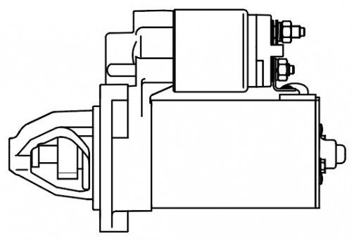 Стартер для автомобилей Mercedes-Benz C W204 (07-)/E W212 (09-) 1.8T (Start-Stop) 2кВт