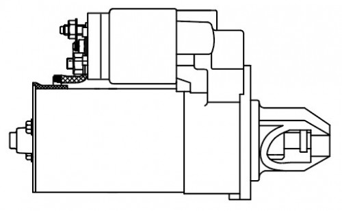Стартер для автомобилей Mercedes-Benz S W221 (05-) 3.5i/5.5i/C W204 (07-) 2.5i/3.0i 1,4кВт