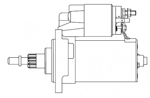 Стартер для автомобилей VAG Passat B3/B4 (88-) 1.6i/1.8i/2.0i 1,4кВт