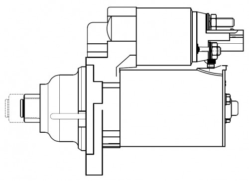 Стартер для автомобилей VAG Yeti (09-) 1.2TSI/Passat B6 (05-) 1.6i 1,1кВт
