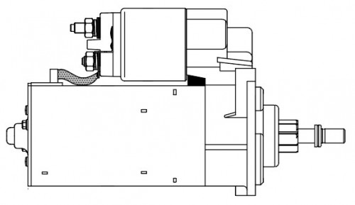 Стартер для автомобилей VAG Transporter T4 (90-) 1.9D/2.4D/2.5TDI/2.5i 1,7кВт