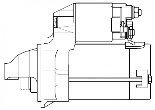 Стартер для автомобилей Toyota Corolla E12 (01-)/RAV4 (00-) 1.8i 1,5кВт