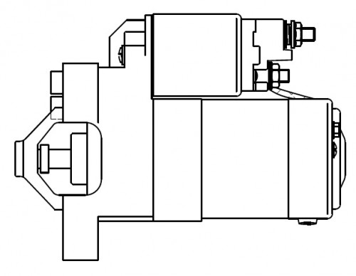 Стартер для автомобилей Citroen C5 (01-)/Peugeot 407 (04-) 1.8i/2.0i (Z=12) 1,2кВт