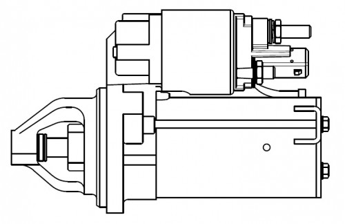 Стартер для автомобилей BMW X5 E70 (06-) 3.0i/X3 F25 (11-) 2.0i/5 E60 (05-) 2.5i (тип VALEO) 1,2кВт