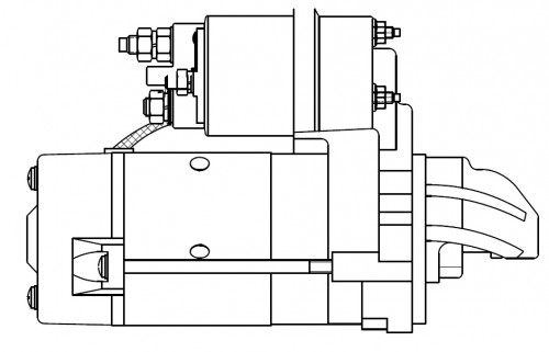 Стартер для автомобилей BMW X5 E53 (01-)/5 E60 (02-)/7 E65 (02-) 3.0D 2кВт