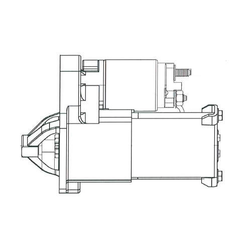 Стартер для автомобилей Chery IndiS (10-)/Kimo (07-) 1.3i 1,1кВт