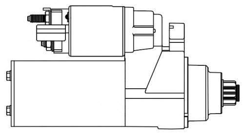 Стартер для автомобилей Geely Atlas (18-) 2.0i 1,6кВт