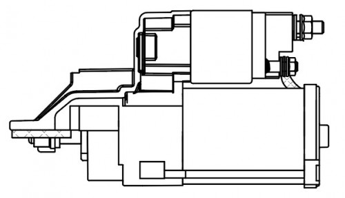 Стартер для автомобилей Changan Uni-V (22-)/CS55 (17-) 1.5T 1,2кВт