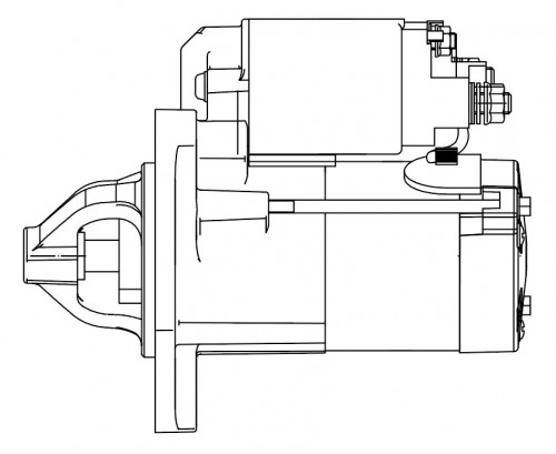 Стартер для автомобилей Haval M6 (21-) 1.5T DCT 1,2кВт