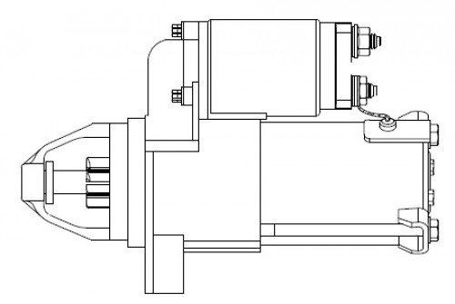 Стартер для автомобилей BYD F3 (05-) 1.5i/1.6i 1,2кВт