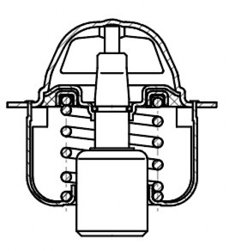 Термостат для автомобилей Daewoo Damas (03-) 0.8i (92°С) (термоэлемент)