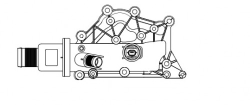 Термостат для автомобилей Renault Fluence (10-)/Megane II (02-) 1.6i AT (83°С) (пластиковый корпус)
