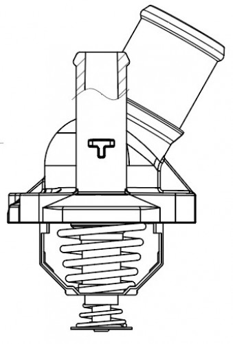 Термостат для автомобилей Ford Mondeo (07-)/Mazda CX-7 (07-) 2.3i/2.5i (82°С) (алюминиевый корпус)