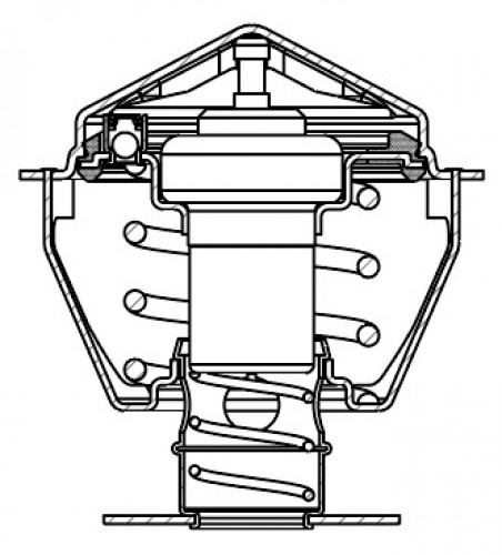Термостат для автомобилей Ford Maverick (01-)/Mazda MPV (99-) 2.5i/3.0i (87°С) (термоэлемент)