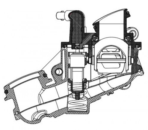Термостат для а/м VW Touareg II (17-)/Audi Q7 (15-)/Q8 (18-) 3.0d [CVMD] (92°С) (с корпусом)