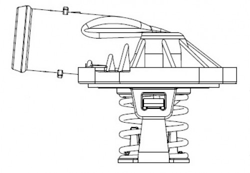 Термостат для автомобилей VW Touareg (02-)/Audi Q7 (06-) 3.0D (87°С) (с корпусом)