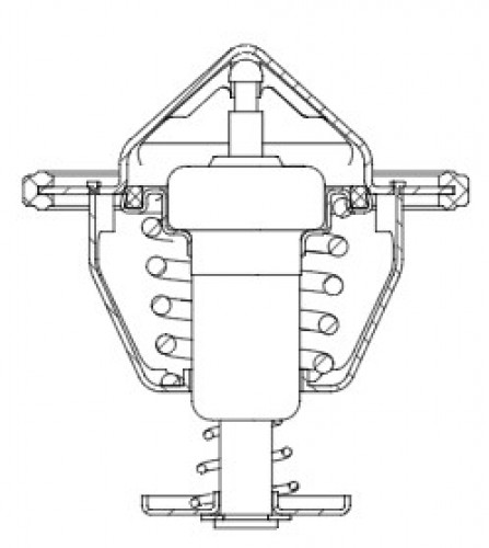 Термостат для автомобилей Toyota Camry (06-)/(11-)/RAV4 (06-)/(13-)/Corolla (01-)/(06-) (82°С) (термоэлемент)
