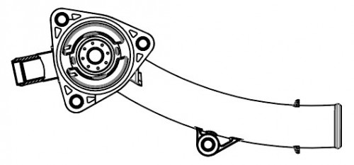 Термостат для а/м Toyota Camry (18-)/Highlander (19-)/Lexus RX IV (15-) 3.5i [2GR-FKS] (87°C) (с корпусом)