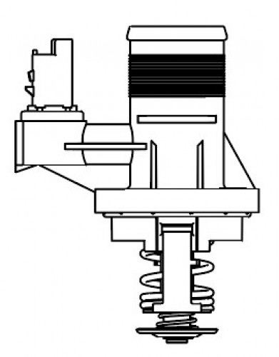 Термостат для а/м PSA 407 (05-)/307 (00-)/C5 (05-) 1.8i/2.0i (105°С) (с корпусом)