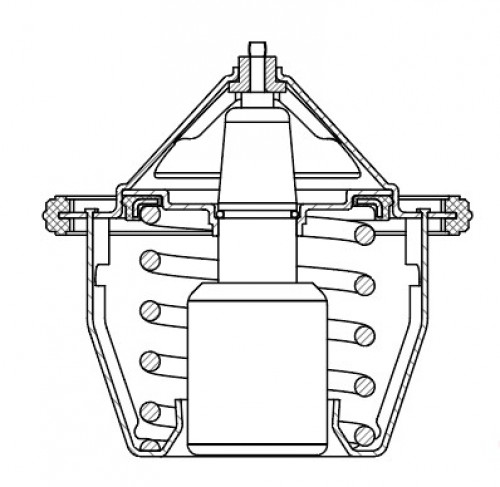 Термостат для автомобилей Subaru Forester (02-)/Forester (08-)/Legacy (94-) (78°С) (термоэлемент)