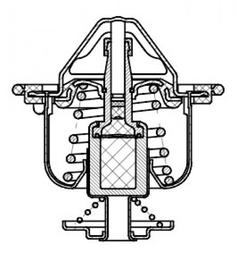 Термостат для автомобилей Honda Civic VI (95-)/Civic VII (00-)/CR-V (95-)/Accord VI (97-)/Fit (07-)/Fit (13-) (78°С) (термоэлемент)
